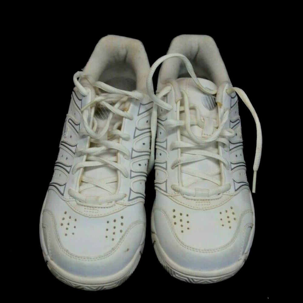 Vintage K Swiss 9.5 Womans Classic Sneaker Shoe White Athletic Low Top Tennis